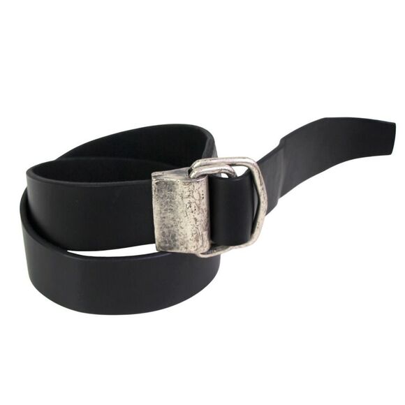 AL & Co BLACK REAL LEATHER 1 3/8"Wd DRESS CASUAL CLASSIC WOMEN'S BELT Sz 30 (R7 - Picture 5 of 12